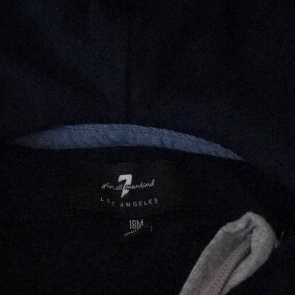 For all mankind 18 months. matching sweatpants lined hoodie set. Full zip - Picture 7 of 8